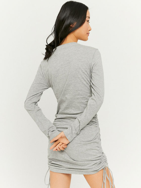 TALLY WEiJL Светлосиво минижуп без ръкави със странични връзки TALLY WEiJL