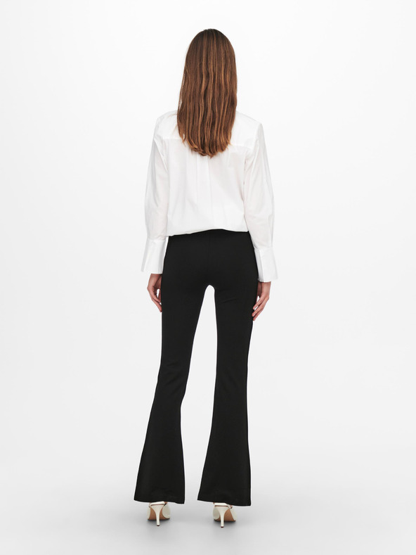 Jacqueline de Yong Черни дамски панталони с разширена кройка JDY Pretty