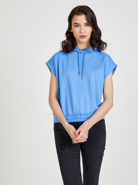 ONLY Синя дамска жилетка с качулка ONLY Siva