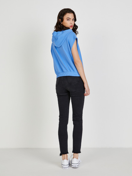 ONLY Синя дамска жилетка с качулка ONLY Siva