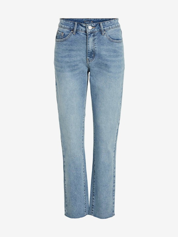 Vila Сини дънки с права кройка VILA Stray