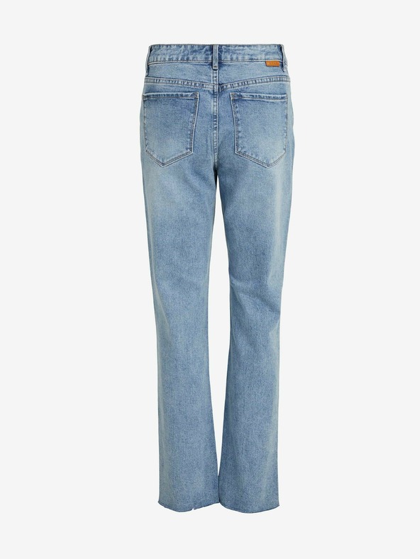 Vila Сини дънки с права кройка VILA Stray