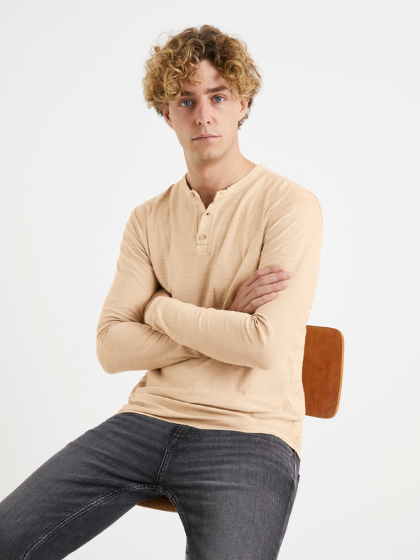 Celio Бежова мъжка тениска Celio Venerable