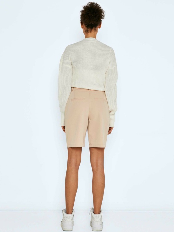 Noisy May Бежови къси панталони с широки крачоли Noisy May Drew