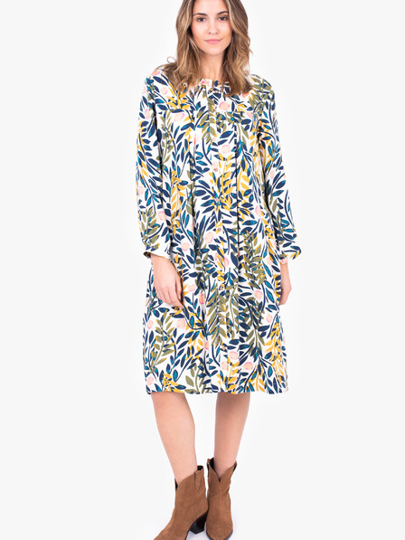 Brakeburn Бяла дамска риза с шарка Brakeburn