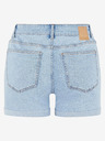 Pieces Светлосини къси панталони от деним с разкъсан ефект Pieces Lisa