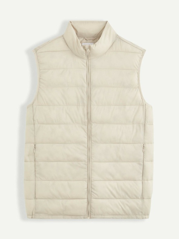 Celio Бежова мъжка ватирана жилетка Celio Bulock
