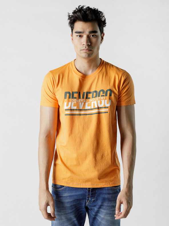 Devergo Горчица Мъжка тениска Devergo