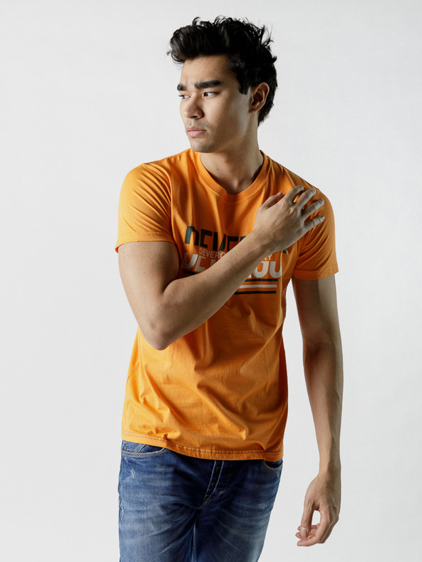 Devergo Горчица Мъжка тениска Devergo