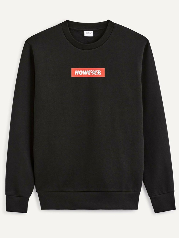 Celio Черна мъжка суитшърт Celio Vegrisou