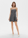 ONLY Тъмно сива къса рокля с презрамки ONLY Ragna