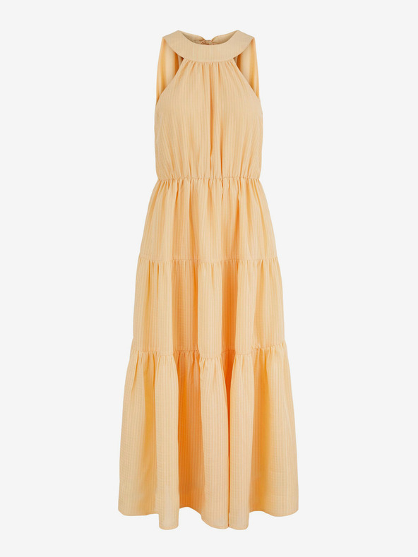 Pieces Оранжева макси рокля Pieces Valentine