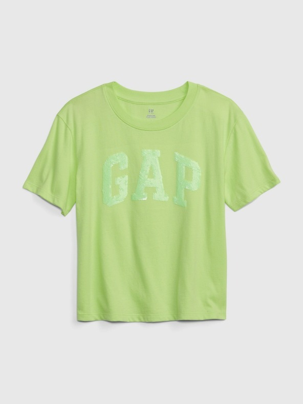 GAP Детска органична тениска с лого Gap GAP