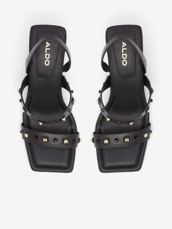 Aldo Черни дамски сандали с ток ALDO Louella