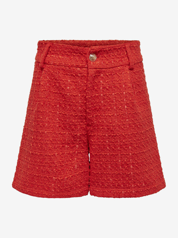 ONLY Червени къси панталони ONLY Kennedy