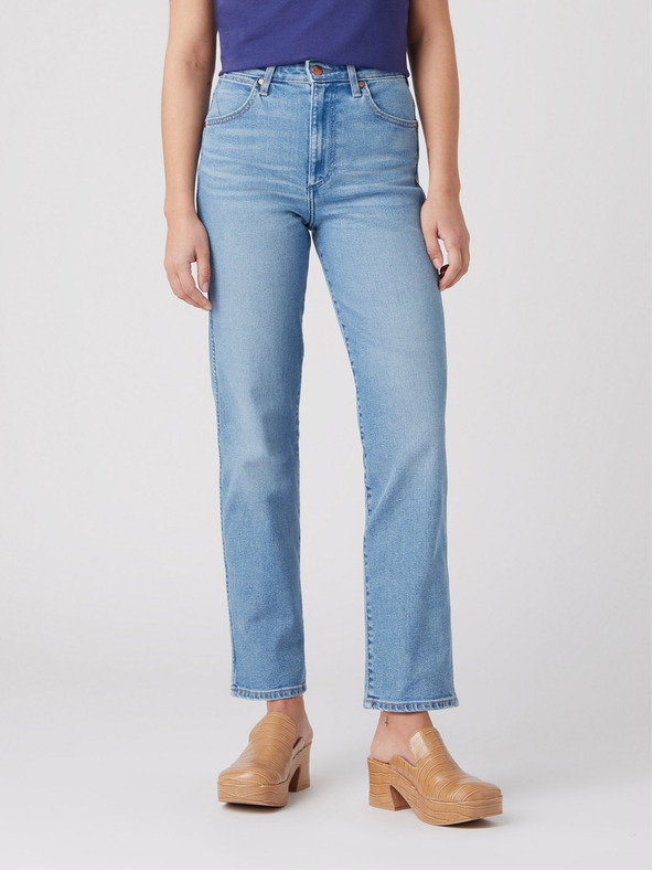 Wrangler Светлосини дамски дънки с права кройка Wrangler