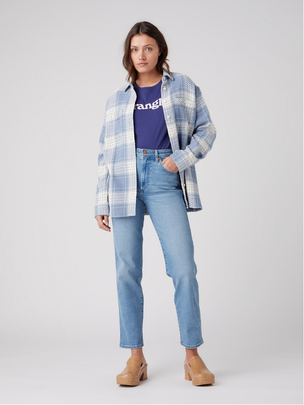 Wrangler Светлосини дамски дънки с права кройка Wrangler