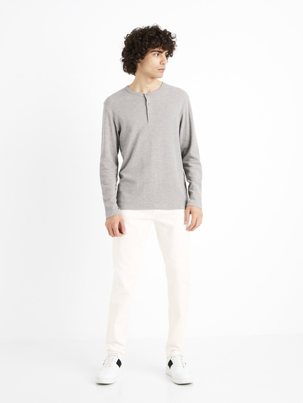 Celio Celio Ceplay Сива риза с дълъг ръкав