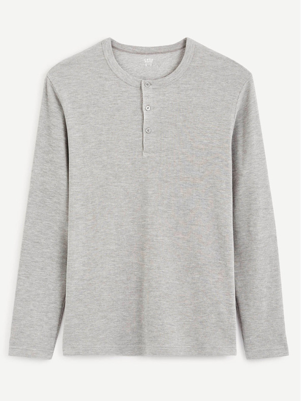 Celio Celio Ceplay Сива риза с дълъг ръкав