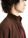 Celio Кафяв мъжки суитчър от полар Celio Cepolaire