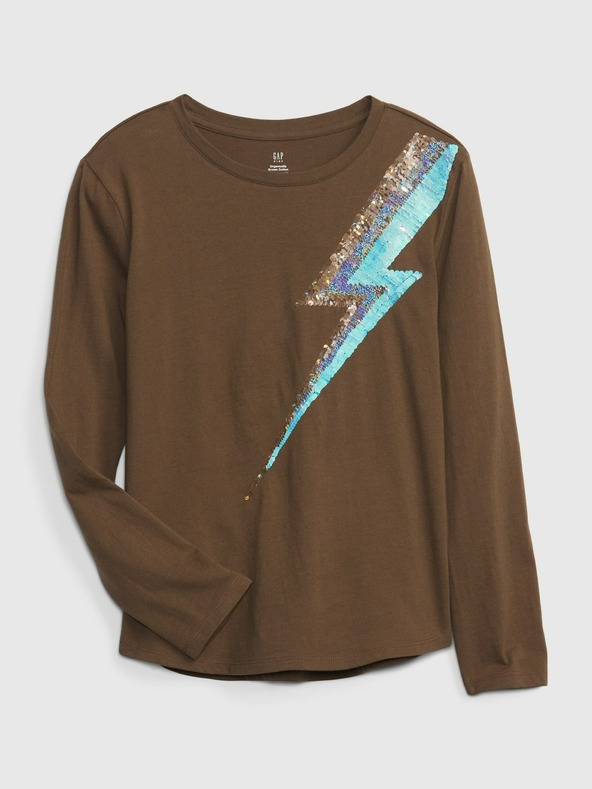 GAP Детска органична тениска с принт GAP