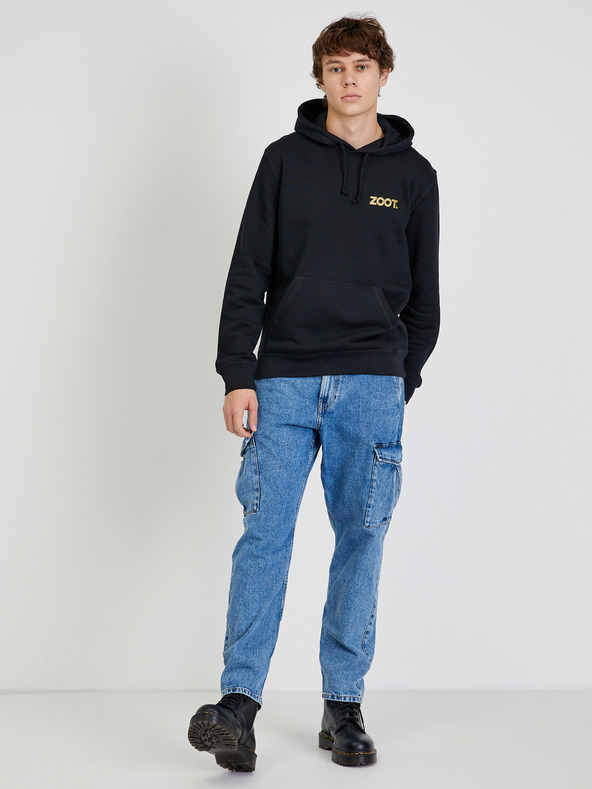 ZOOT.collab Черна унисекс качулка ZOOT