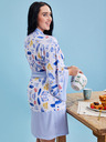 ZOOT.collab Дамски халат с цветя в синьо от BESKY by ZOOT Collection
