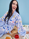 ZOOT.collab Дамски халат с цветя в синьо от BESKY by ZOOT Collection