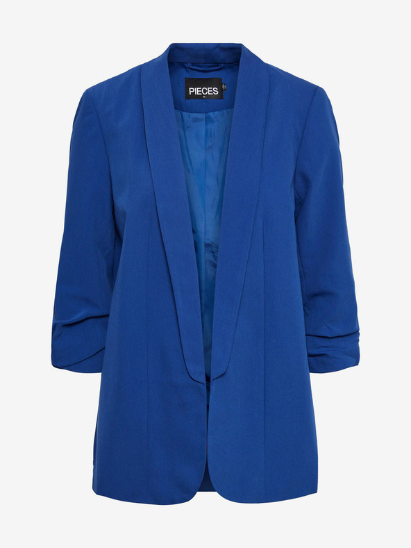 Pieces Тъмно синьо дамско сако с три четвърти ръкав Pieces Boss