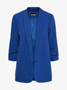 Pieces Тъмно синьо дамско сако с три четвърти ръкав Pieces Boss