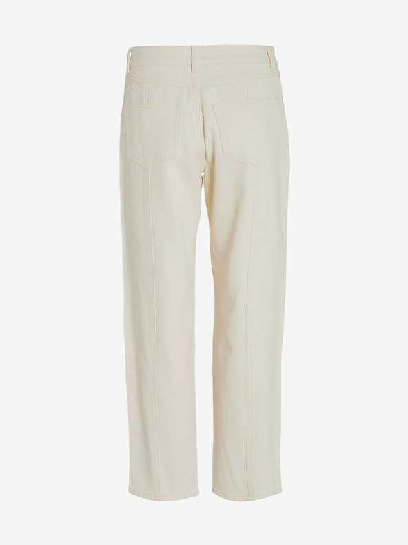 Vila Кремави дамски дънки с права кройка VILA Orys