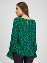 Orsay Черно-зелена дамска блуза на цветя ORSAY
