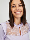 Orsay Светлолилава дамска тениска с дантела ORSAY