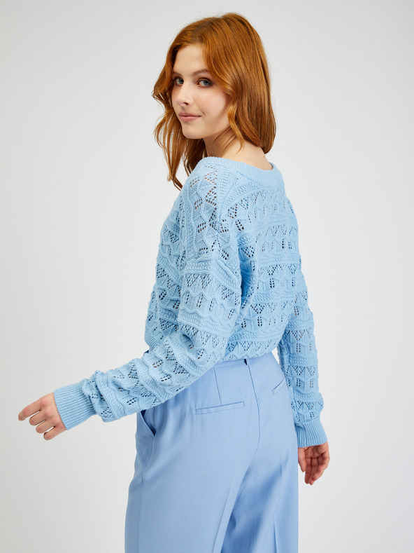 Orsay Светлосиня дамска жилетка с десен ORSAY