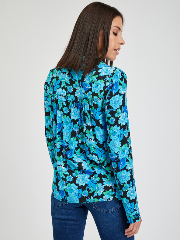 Orsay Синя дамска блуза на цветя ORSAY