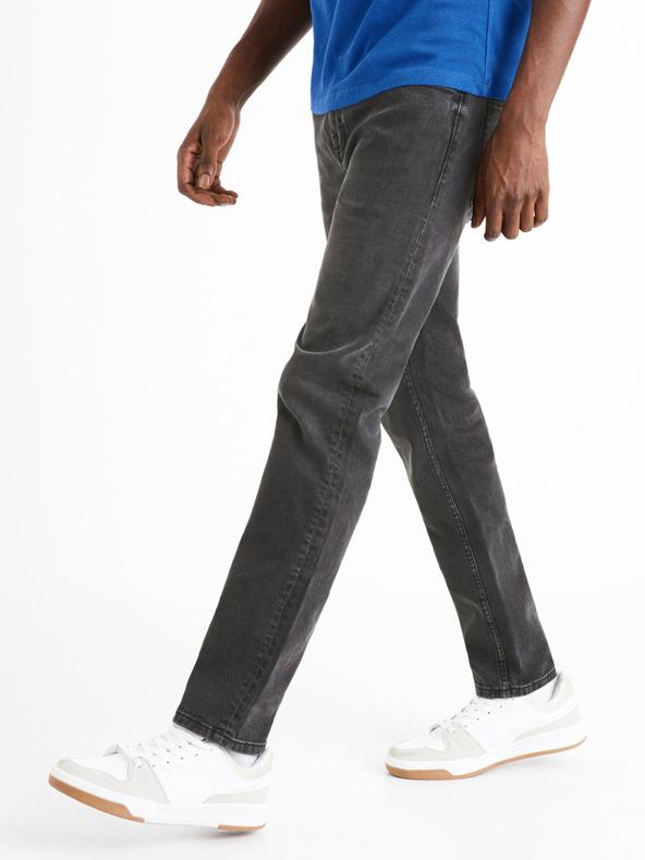 Celio Тъмно сиви мъжки дънки с тясна кройка Celio C25 Dolls