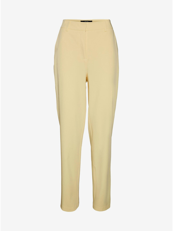 Vero Moda VERO MODA Zelda светложълт дамски панталон