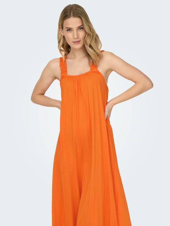 ONLY Оранжева дамска рокля ONLY May