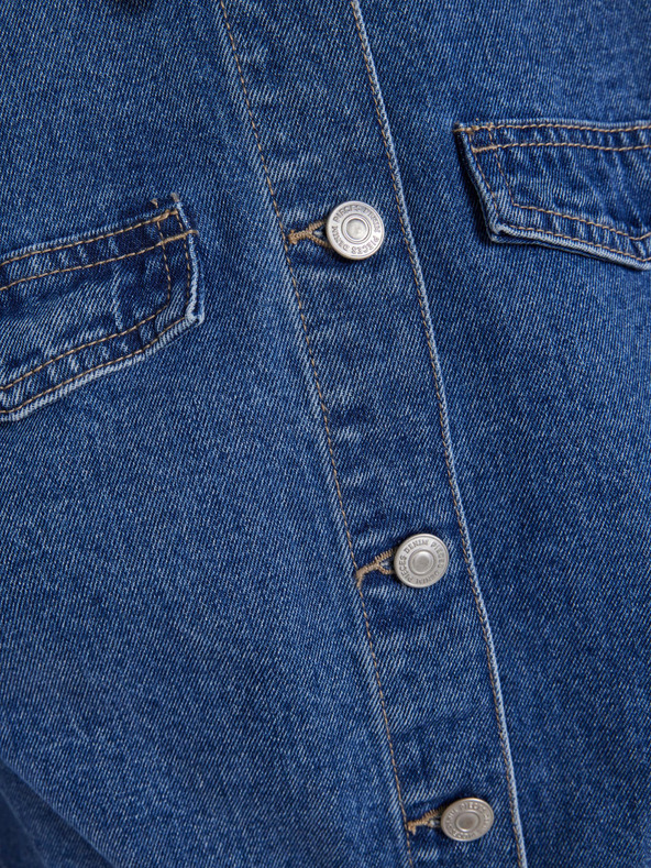 Pieces Синьо дамско дънково яке Pieces Tessie