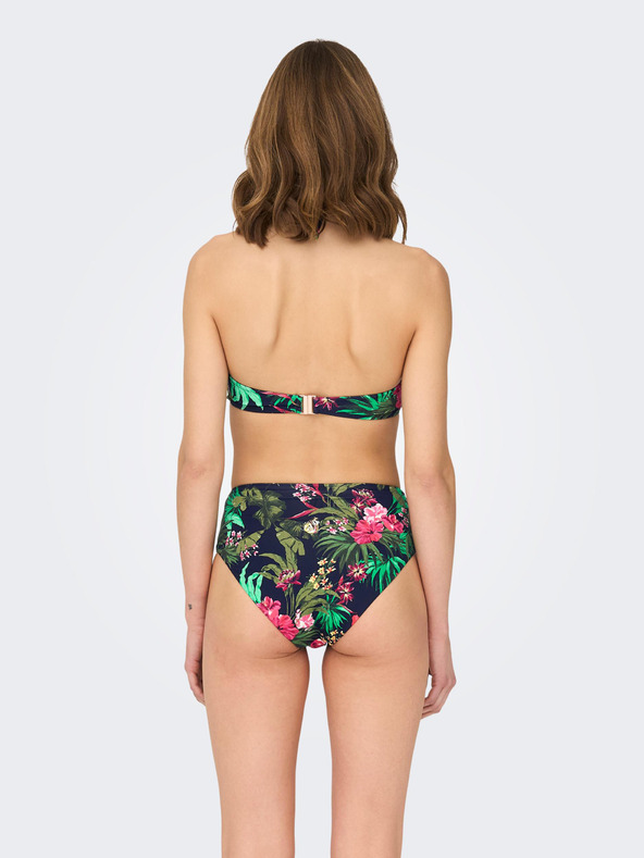 ONLY Зелено дамско бикини дъно с цветя ONLY Juliette