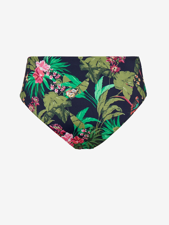 ONLY Зелено дамско бикини дъно с цветя ONLY Juliette