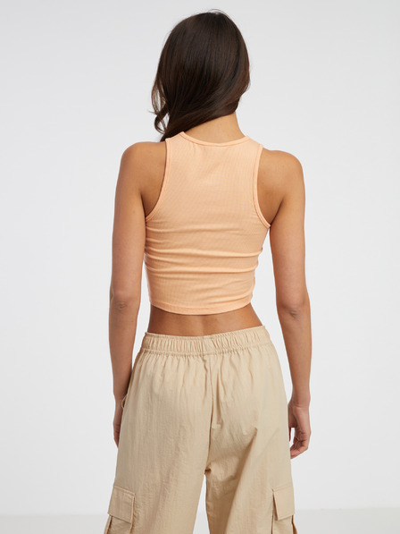 ONLY Оранжев crop top потник за жени ONLY Belia