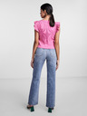 Pieces Розова дамска къса тениска Pieces Tegan
