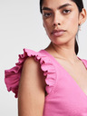 Pieces Розова дамска къса тениска Pieces Tegan
