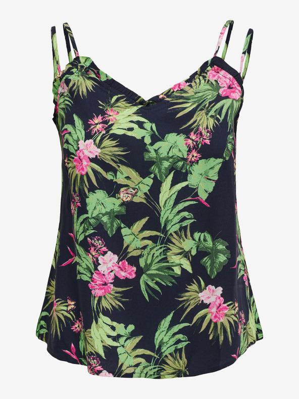 ONLY Зелено-черен щампован потник за жени ONLY Nova