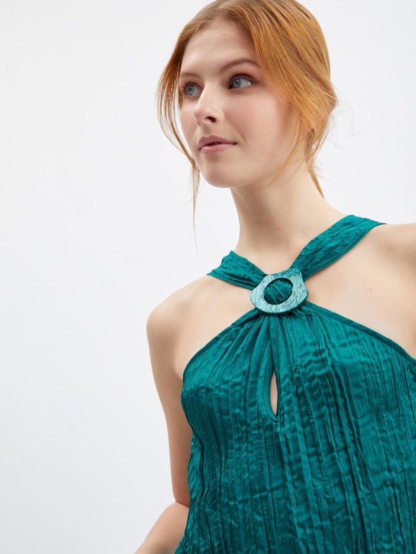 Orsay Тъмнозелена дамска блуза ORSAY