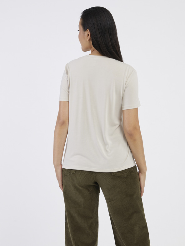 ONLY Бежова дамска тениска Само безплатно