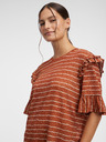 Orsay Кафява дамска тениска на райе ORSAY