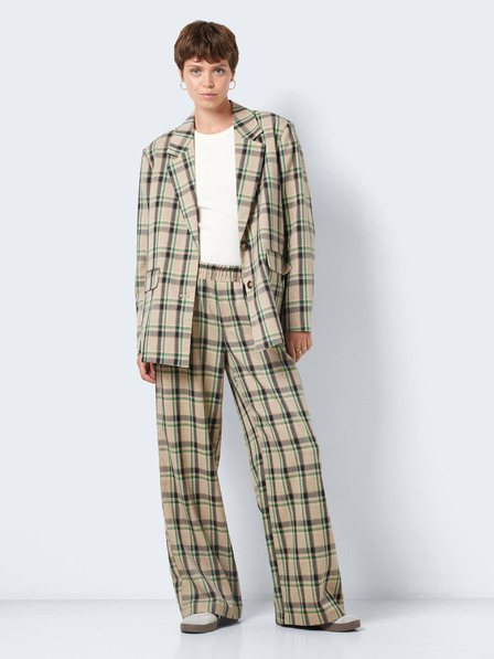 Noisy May Бежово дамско карирано яке Noisy May Laura