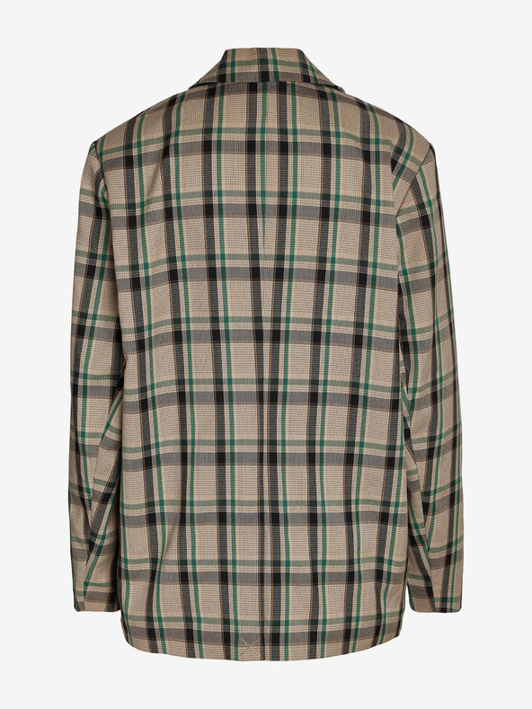 Noisy May Бежово дамско карирано яке Noisy May Laura